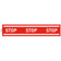 Bande adhésive de sol antidérapante "stop" 100x20cm-rouge