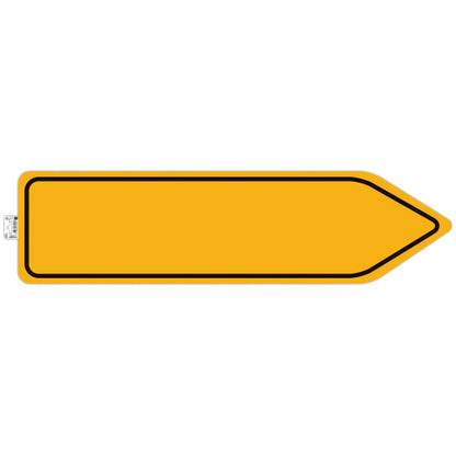 Fleche signalisation sol antidérapante 96x25cm- jaune