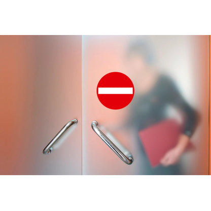 Panneau pvc 20cm " sens interdit"