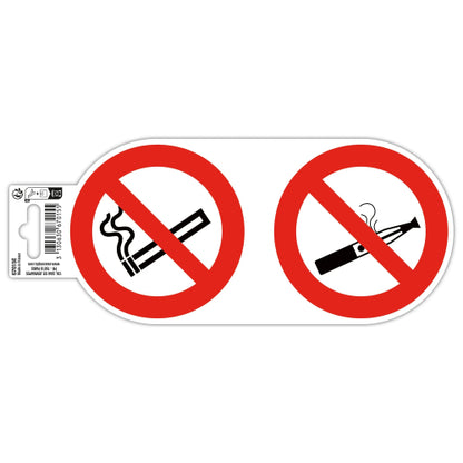 Panneau  pvc 10cm "interdit fumer et vapoter "