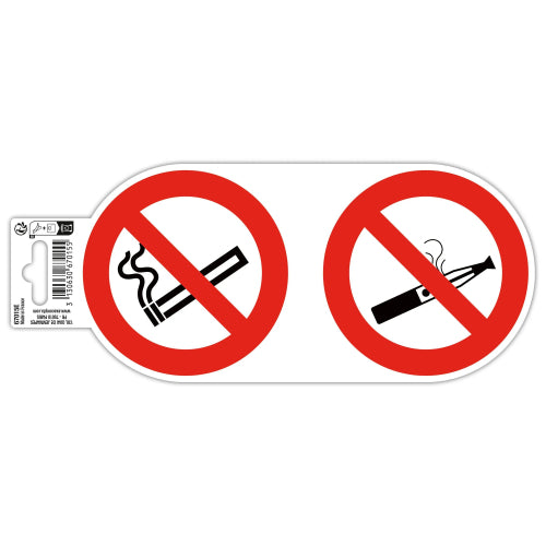 Panneau  pvc 10cm "interdit fumer et vapoter "