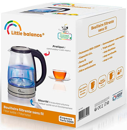 Bouilloire electrique verre 1.8l