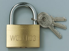 Cadenas laiton + 3 cles 40mm