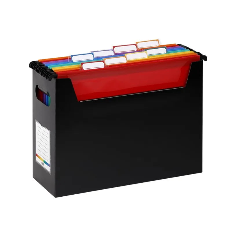 Boîte de rangement VIQUEL Rainbow Class avec 8 dossiers suspendus