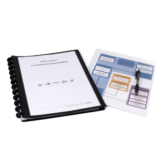 Protége-documents personnalisable geode 60 vues-noir