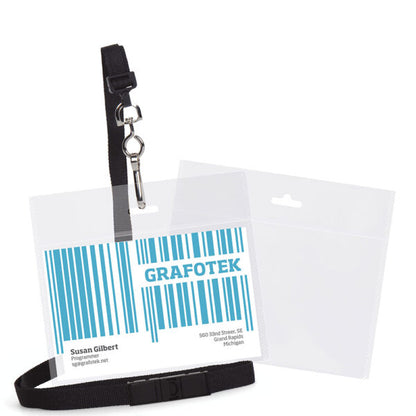 Portes badge biodégradables - 105x92mm -lot de 10