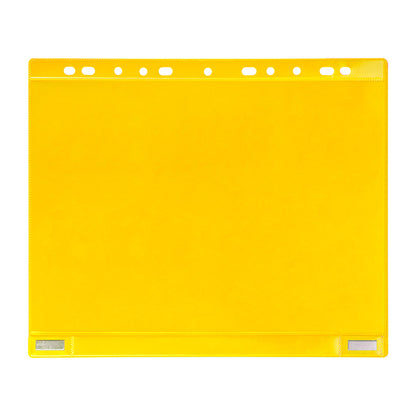 Pochette perforée magnétique A4- recto/verso -sachet de 5-jaune