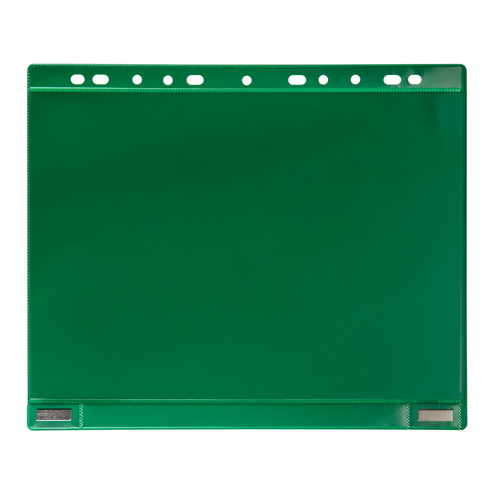 Pochette perforée magnétique A4- recto/verso-sachet de 5-vert