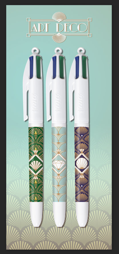 Stylo Bille 4 Couleurs - Pratique et Polyvalent