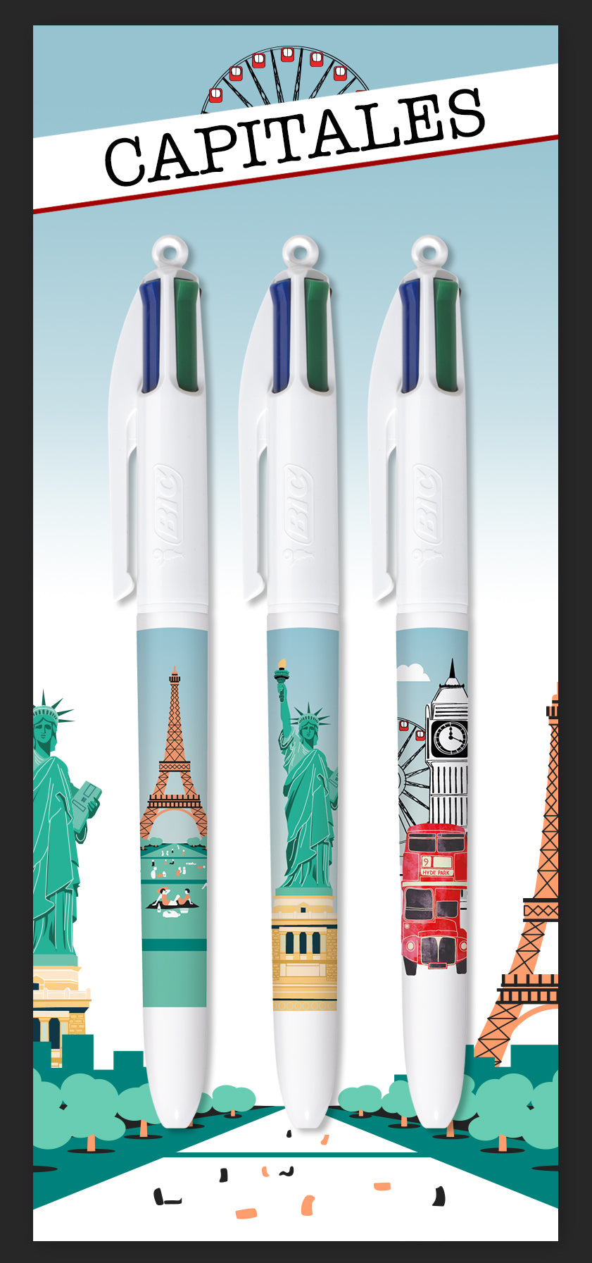 Stylo Bille 4 Couleurs - Pratique et Polyvalent