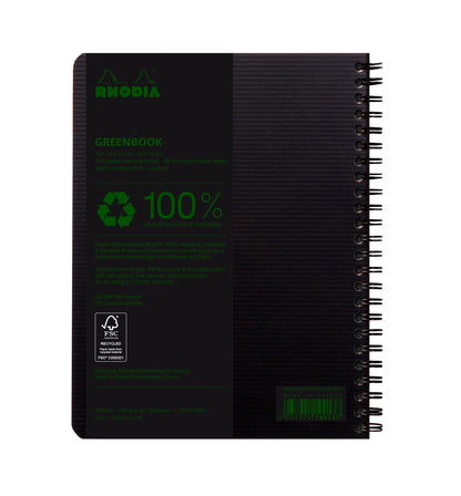 Cahier greenbook a5 160p 90g quadrillé 5x5