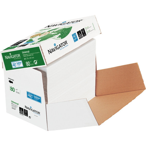 Papier a4 80g blanc navigator- boite de 2500 feuilles