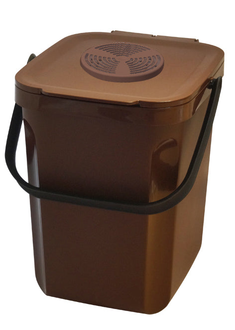 Poubelle Compost Organik 10L - Marron