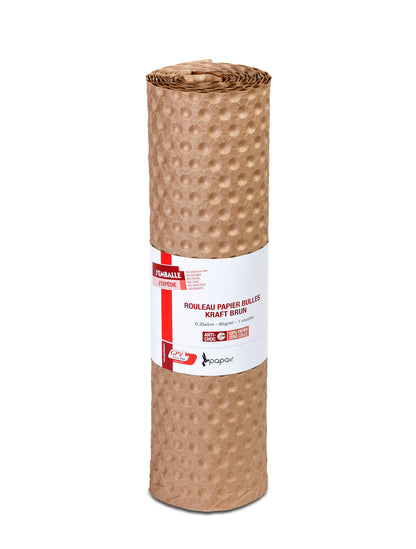 Rouleau bulle papier 1 couche 0.35x5m