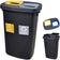 Poubelle atrium duo 45l