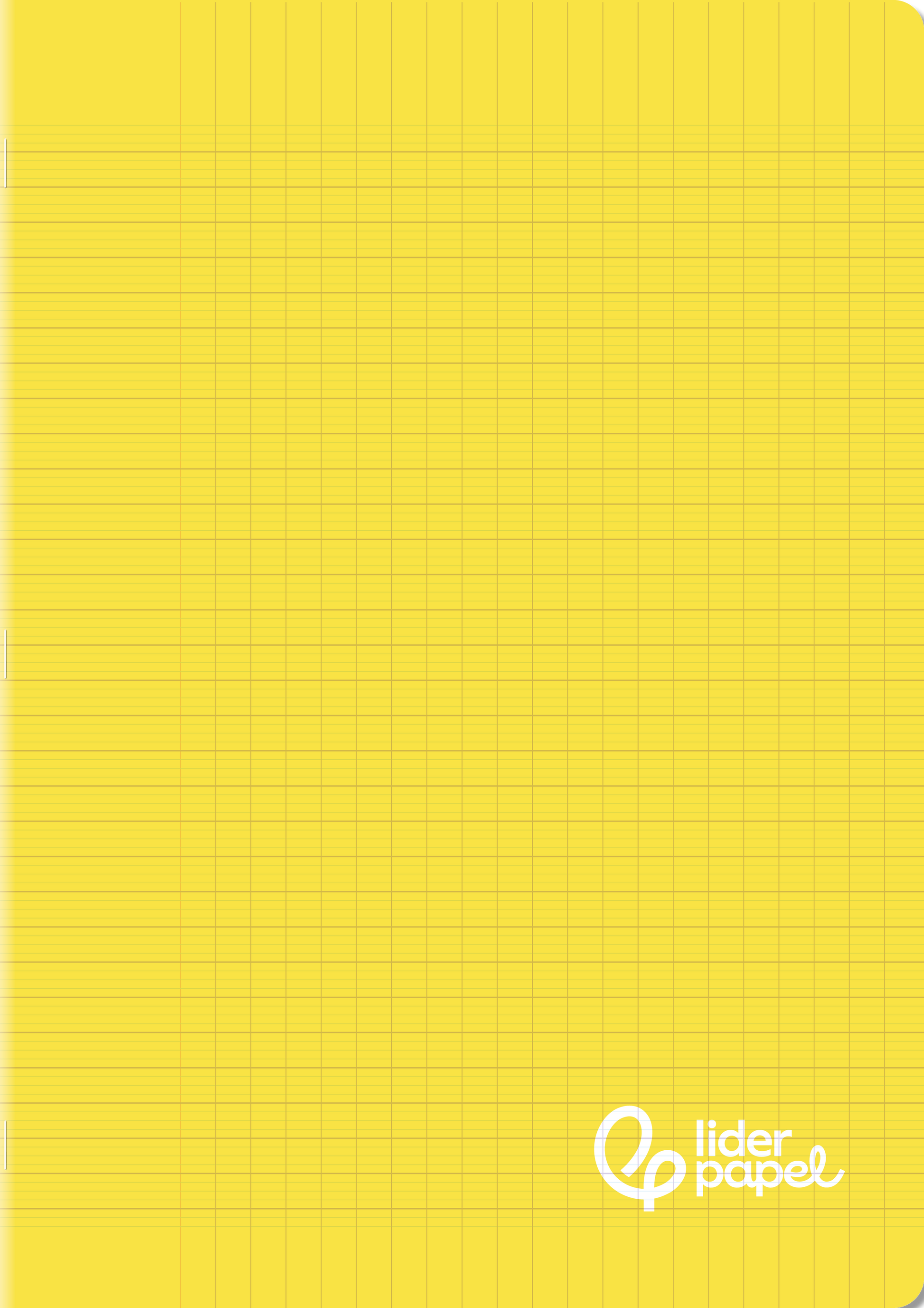 Cahier Polypropylène 21x29,7 cm 96 page Seyès Jaune