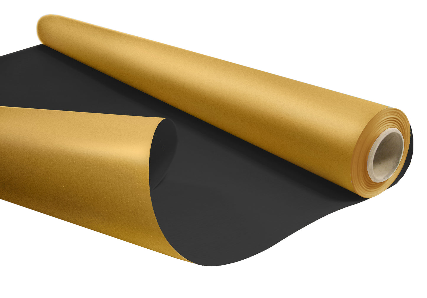 Rouleau papier Cadeau grande longueur 50mx0.69 - Noir/Or Recyclable