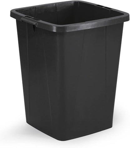Conteneur de déchets 90L - Plastique recyclé-noir