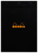 Bloc rhodia 210x297 80f 5x5noir
