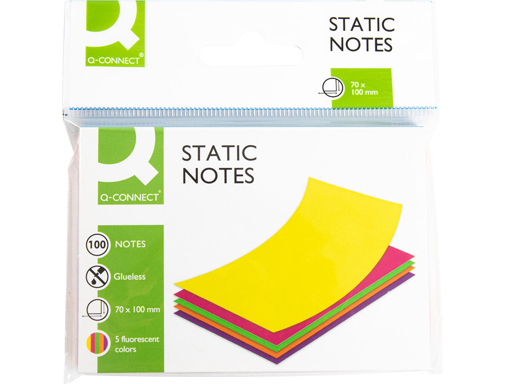 Bloc note repositionnable 70x100 100feuilles  magnétique -neon
