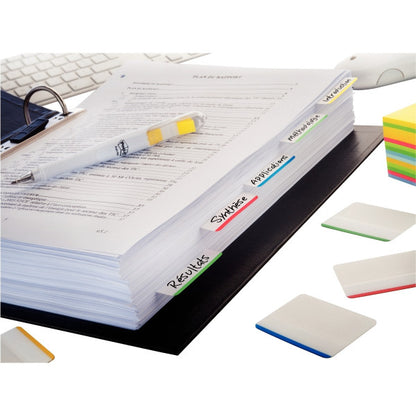 Index post-it strong larges couleurs assorties lot de 24