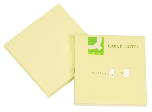 Bloc repositionnable 76x76 100feuilles jaune