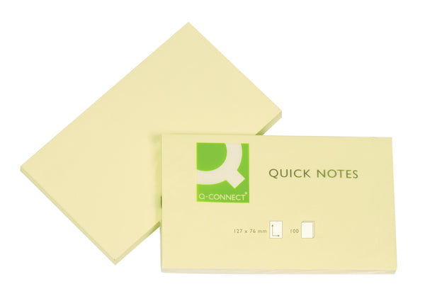 Bloc repositionnable 76x127 100 feuilles jaune