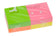 Bloc Notes Neon 76x76 - Couleurs Assorties