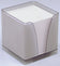 Bloc cube plexiglass 9cmx9cmm-590 feuilles blanches
