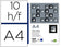 Papier carbone a4 bleu 10f