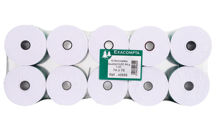 Bobine papier 74x70x12 p/10