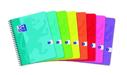 Cahier 17x22cm - spirale quadrillé 5x5- 180 pages
