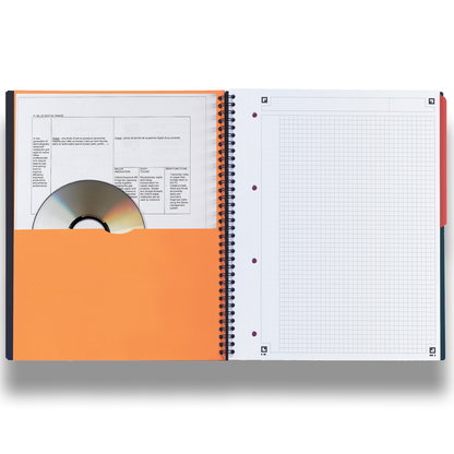 Cahier activebook a4+quadrillé 5x5