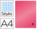 Cahier polypropylène 90g 21x29,7 A4 96 pages -seyes rouge