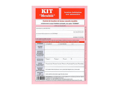 Kit contrat location meublee8p