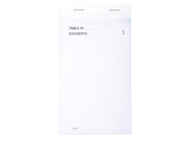Bloc restaurant maitre hotel 9,5x17 -numérotés 1-50 dupli