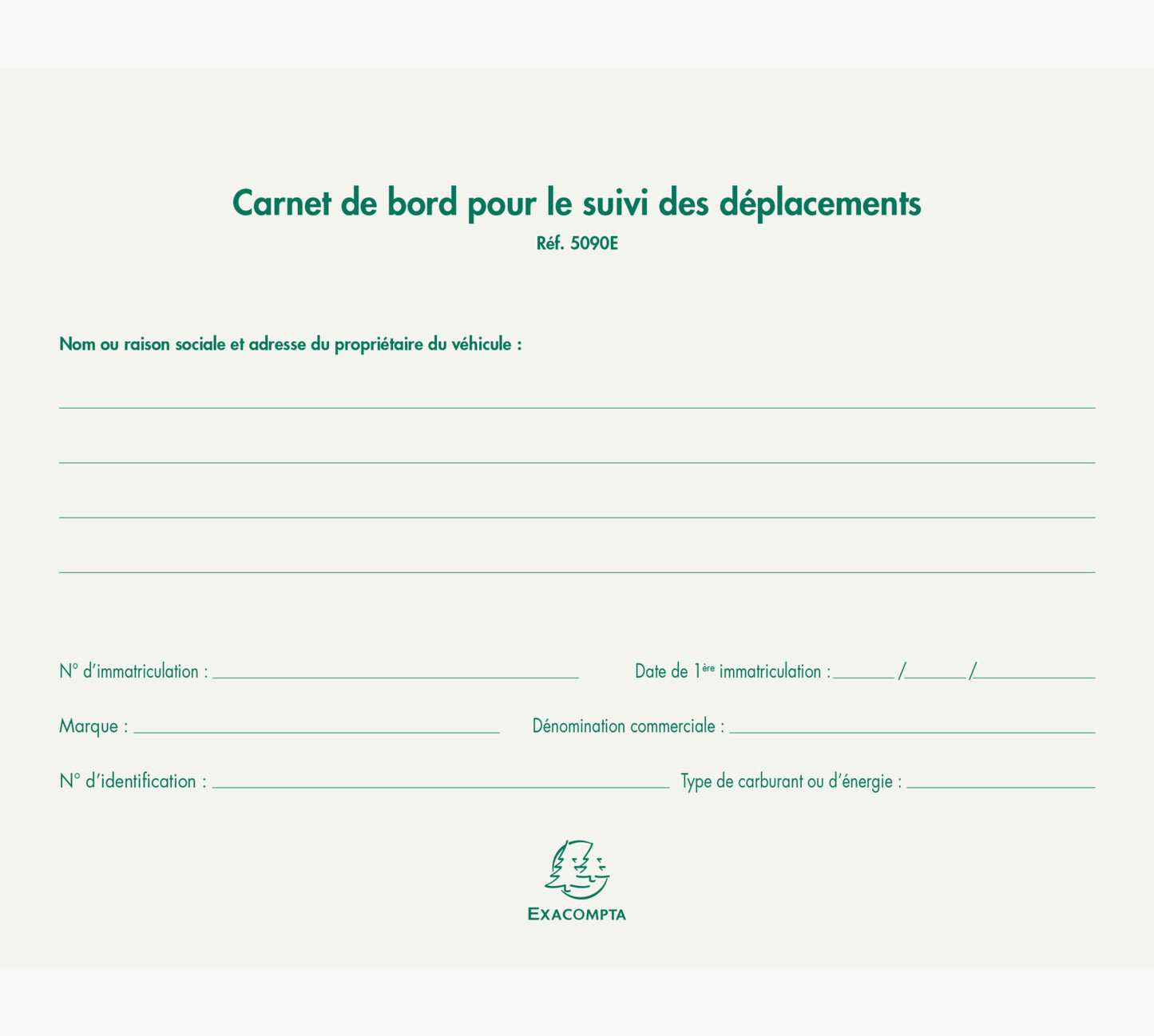 Carnet suivi deplacements 5090