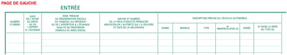 Carnet de recus avec tva ref 23172