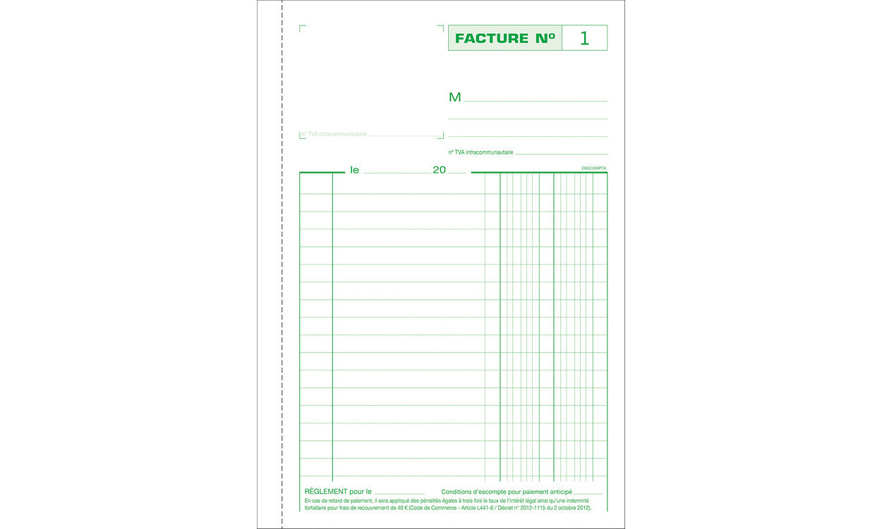Manifold factures 14.8x21 dupli 13278