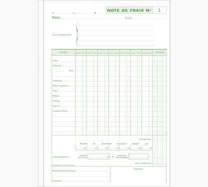 Manifold notes de frais ref 3144