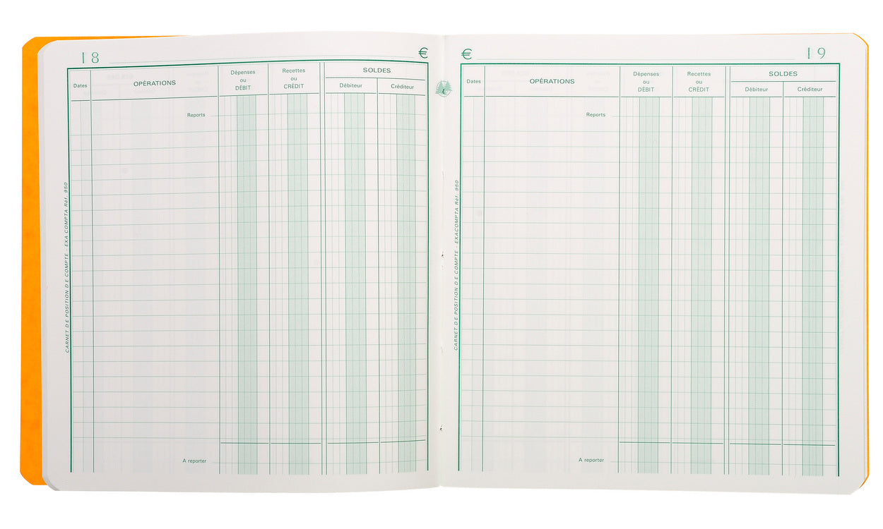 Registre Position De Compte Ref 950