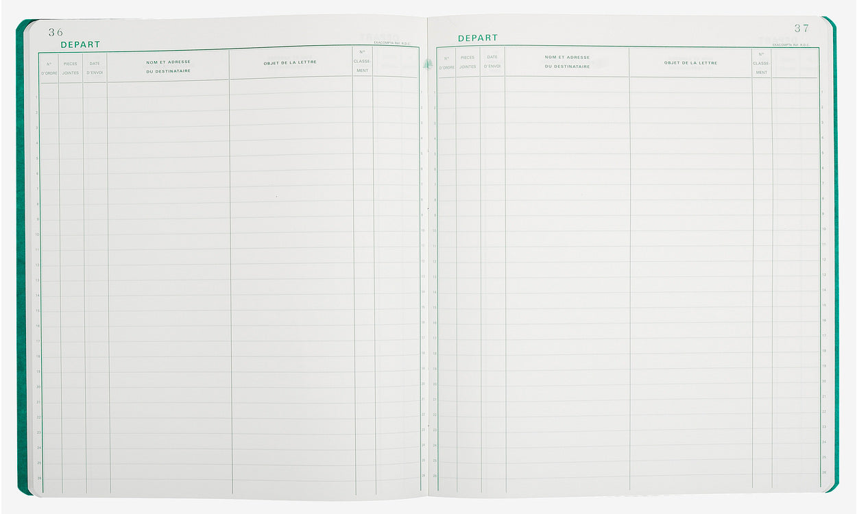 Registre depart courrier  ref4420