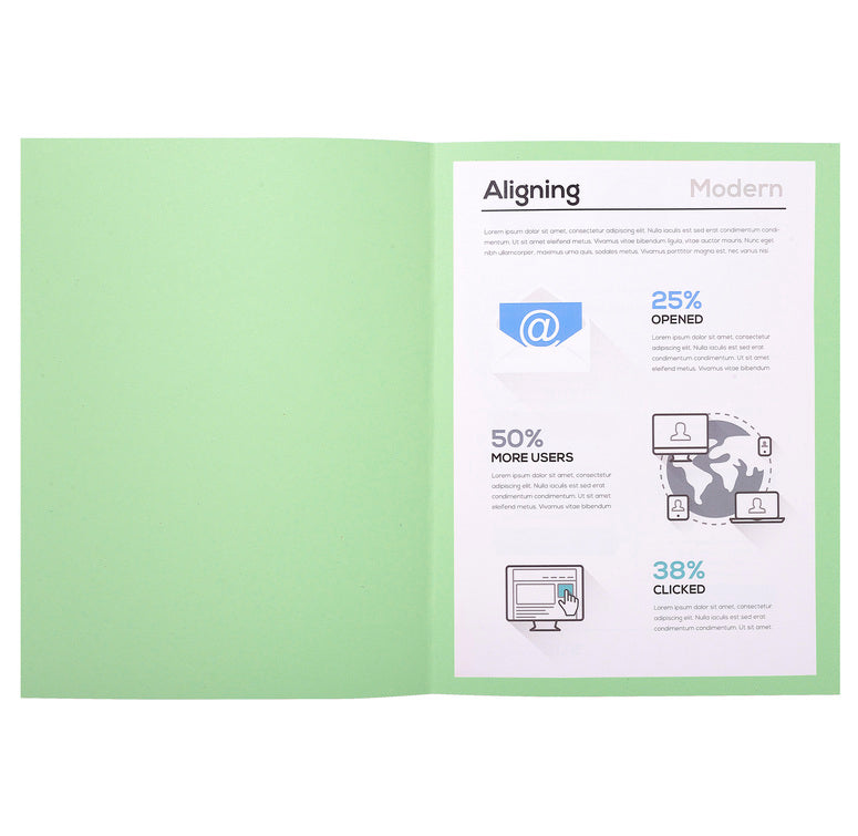 Chemises 220g eco paquet 100 vertpre