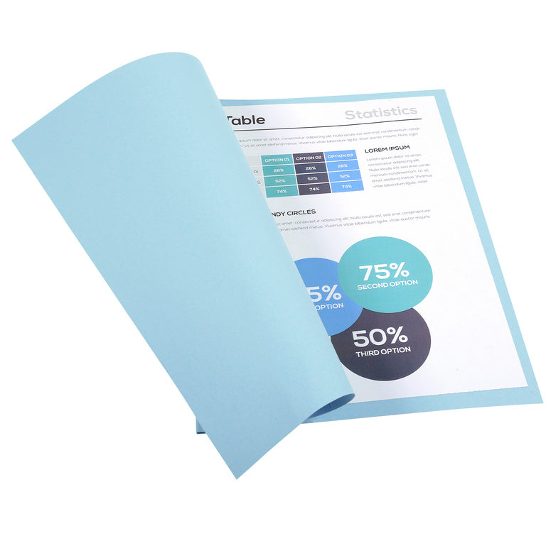 Chemises 170g standard paquet 100 bleu clair