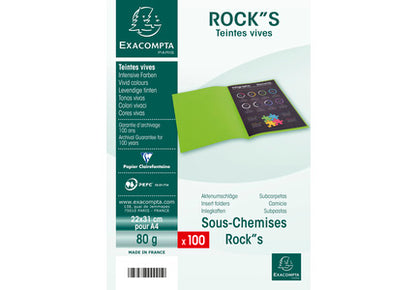 Sous-chemises ROCK'S havane, paquet de 100