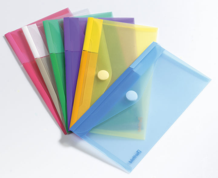 Pochette enveloppe format chequier assortie paquet de 6