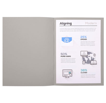 Chemises 170g standard paquet 100 gris