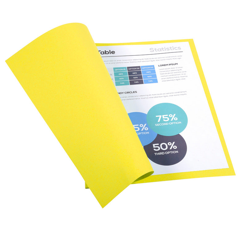 Chemises 170g standard paquet 100 jaune