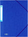 Chemise 3 Rabats Élastiques - Bleu A4 24x32 cm