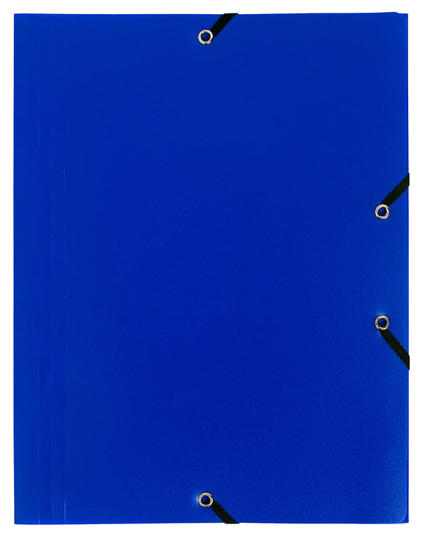 Chemise 3 rabats élastique polypropylène eco bleu